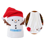 Maxbell Throw Blanket Warm Cartoon Christmas Winter Blankets Decorative Wrap Blanket Snowman