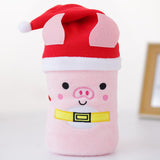 Maxbell Throw Blanket Warm Cartoon Christmas Winter Blankets Decorative Wrap Blanket Piggy