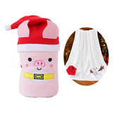 Maxbell Throw Blanket Warm Cartoon Christmas Winter Blankets Decorative Wrap Blanket Piggy