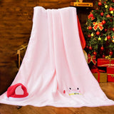 Maxbell Throw Blanket Warm Cartoon Christmas Winter Blankets Decorative Wrap Blanket Piggy