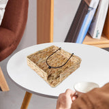 Maxbell Water Hyacinth Napkin Holder Tissue Paper Holder for Kitchen Desk Countertop 19cmx19cmx5cm