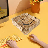 Maxbell Water Hyacinth Napkin Holder Tissue Paper Holder for Kitchen Desk Countertop 19cmx19cmx5cm