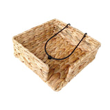 Maxbell Water Hyacinth Napkin Holder Tissue Paper Holder for Kitchen Desk Countertop 19cmx19cmx7cm