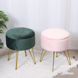 Maxbell Vanity Stool Coffee Table Ottoman Dressing Stool for Entryway Indoor Bedroom Green