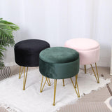 Maxbell Vanity Stool Coffee Table Ottoman Dressing Stool for Entryway Indoor Bedroom Green