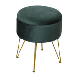 Maxbell Vanity Stool Coffee Table Ottoman Dressing Stool for Entryway Indoor Bedroom Green