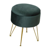 Maxbell Vanity Stool Coffee Table Ottoman Dressing Stool for Entryway Indoor Bedroom Green