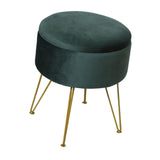 Maxbell Vanity Stool Coffee Table Ottoman Dressing Stool for Entryway Indoor Bedroom Green