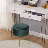 Maxbell Vanity Stool Coffee Table Ottoman Dressing Stool for Entryway Indoor Bedroom Green