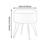 Maxbell Vanity Stool Coffee Table Ottoman Dressing Stool for Entryway Indoor Bedroom Green