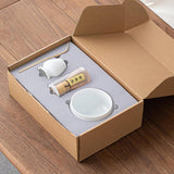 Maxbell Matcha Tea Set Gift for Tea Lovers Handcrafted Bamboo Matcha Whisk and Stand White