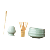 Maxbell Matcha Tea Set Gift for Tea Lovers Handcrafted Bamboo Matcha Whisk and Stand Light Green