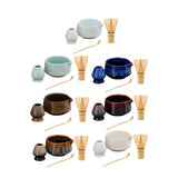 Maxbell Matcha Tea Set Japanese Handmade for Tea Lovers Tea Bowl Matcha Utensils Set White