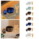 Maxbell Matcha Tea Set Japanese Handmade for Tea Lovers Tea Bowl Matcha Utensils Set White
