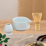 Maxbell Matcha Tea Set Japanese Handmade for Tea Lovers Tea Bowl Matcha Utensils Set White