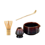 Maxbell Matcha Tea Set Japanese Handmade for Tea Lovers Tea Bowl Matcha Utensils Set Red Blue