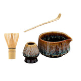 Maxbell Matcha Tea Set Japanese Handmade for Tea Lovers Tea Bowl Matcha Utensils Set Golden