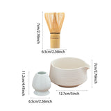 Maxbell Matcha Tea Set Japanese Handmade for Tea Lovers Tea Bowl Matcha Utensils Set Lunar White