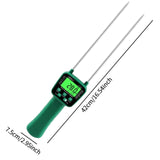 Maxbell Grain Hygrometer Digital Compact Hay Moisture Tester for Rice Bean Paddy