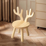 Maxbell Kids Chair Wood Stool Footstool Children Chair for Apartment Bedside Doorway