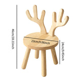 Maxbell Kids Chair Wood Stool Footstool Children Chair for Apartment Bedside Doorway