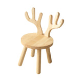 Maxbell Kids Chair Wood Stool Footstool Children Chair for Apartment Bedside Doorway