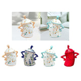 Maxbell Attitude Canister Sassy Teapot with Attitude for Living Room Wedding Kitchen Yellow