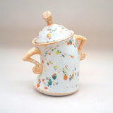 Maxbell Attitude Canister Sassy Teapot with Attitude for Living Room Wedding Kitchen Yellow