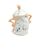Maxbell Attitude Canister Sassy Teapot with Attitude for Living Room Wedding Kitchen Yellow