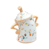 Maxbell Attitude Canister Sassy Teapot with Attitude for Living Room Wedding Kitchen Yellow