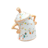 Maxbell Attitude Canister Sassy Teapot with Attitude for Living Room Wedding Kitchen Yellow