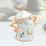 Maxbell Attitude Canister Sassy Teapot with Attitude for Living Room Wedding Kitchen Yellow