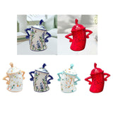 Maxbell Attitude Canister Sassy Teapot with Attitude for Living Room Wedding Kitchen Yellow