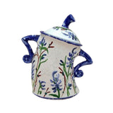 Maxbell Attitude Canister Sassy Teapot with Attitude for Living Room Wedding Kitchen Deep Blue
