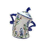 Maxbell Attitude Canister Sassy Teapot with Attitude for Living Room Wedding Kitchen Deep Blue