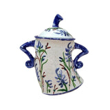 Maxbell Attitude Canister Sassy Teapot with Attitude for Living Room Wedding Kitchen Deep Blue