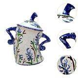 Maxbell Attitude Canister Sassy Teapot with Attitude for Living Room Wedding Kitchen Deep Blue