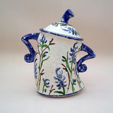 Maxbell Attitude Canister Sassy Teapot with Attitude for Living Room Wedding Kitchen Deep Blue