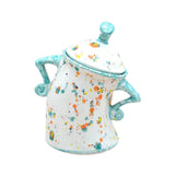 Maxbell Attitude Canister Sassy Teapot with Attitude for Living Room Wedding Kitchen Light Blue