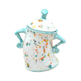 Maxbell Attitude Canister Sassy Teapot with Attitude for Living Room Wedding Kitchen Light Blue