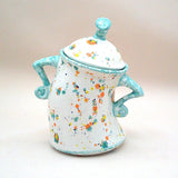 Maxbell Attitude Canister Sassy Teapot with Attitude for Living Room Wedding Kitchen Light Blue