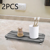 Maxbell 2x Organizer Trays Fashion Sink Caddy Organizer for Countertop Bedroom Plant