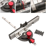 Maxbell Table Saw Miter Gauge System Kit Multifunctional Sawing Assembly Angle Ruler