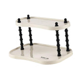 Maxbell Counter Organizer Stand Makeup Organizer Countertop for Bathroom Living Room Rectangle 2Tire 25cm