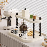 Maxbell Counter Organizer Stand Makeup Organizer Countertop for Bathroom Living Room Rectangle 2Tire 25cm