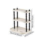 Maxbell Counter Organizer Stand Makeup Organizer Countertop for Bathroom Living Room Rectangle 3Layer25cm