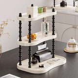 Maxbell Counter Organizer Stand Makeup Organizer Countertop for Bathroom Living Room Rectangle 3Layer25cm