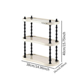 Maxbell Counter Organizer Stand Makeup Organizer Countertop for Bathroom Living Room Rectangle 3Layer16cm