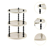 Maxbell Counter Organizer Stand Makeup Organizer Countertop for Bathroom Living Room Round 3 Tier