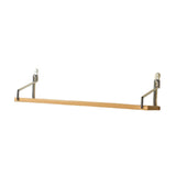 Maxbell Rustic Floating Shelf Wooden Metal Wall Shelf for Farmhouse Restaurant Decor